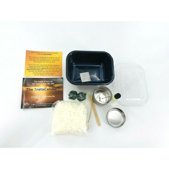 CUCUMBER MELON Soy INSTANT Candle Making Kit DIY Set Great GIFT Set - Picture 3 of 5